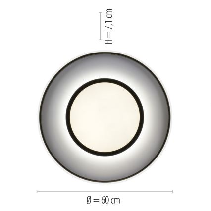 Leuchten Direkt 11627-18 - LED RGB Stmívatelné svítidlo ARENDA LED/31W/230V 2700-5000K + dálkové ovládání