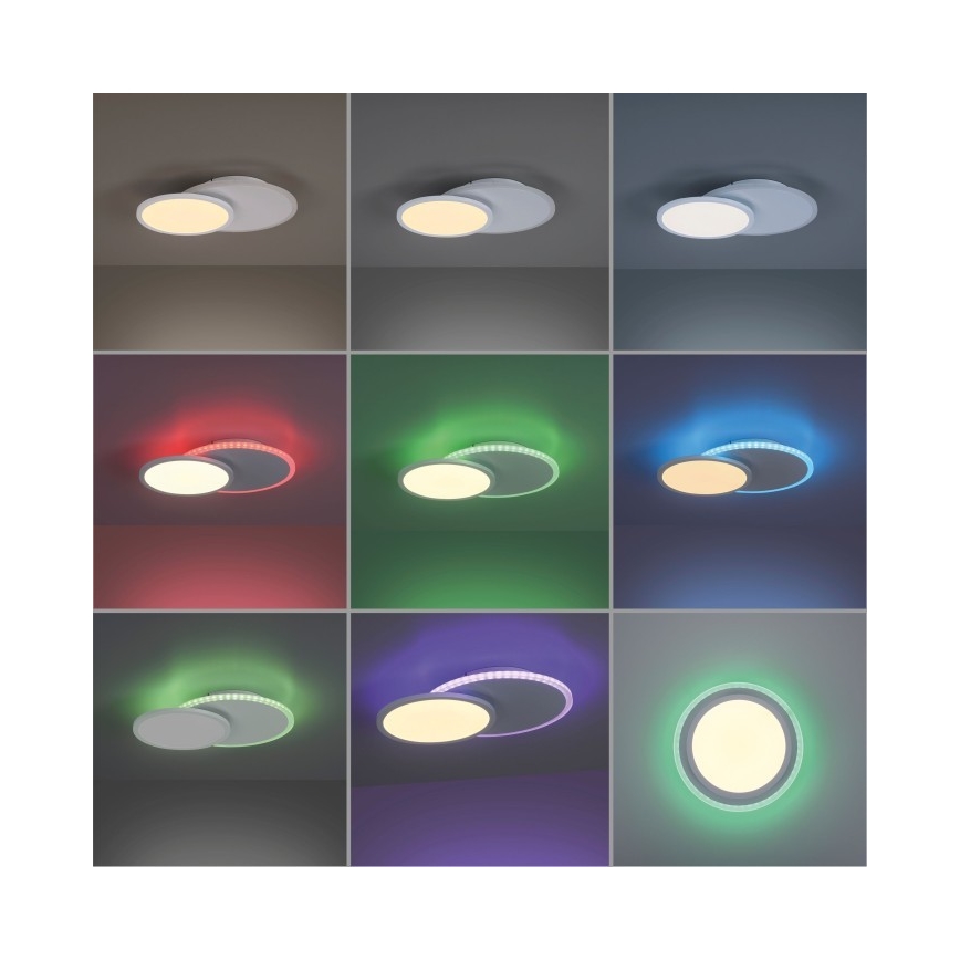 Leuchten Direkt 11662-16 - LED RGB Stmívatelné stropní svítidlo ARENDA LED/21W/230V + dálkové ovládání