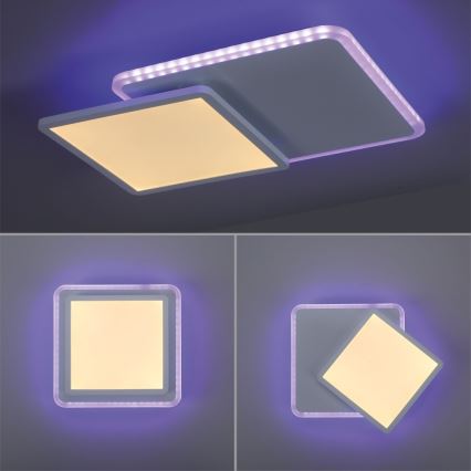 Leuchten Direkt 11663-16 - LED RGB Stmívatelné stropní svítidlo ARENDA LED/22W/230V + dálkové ovládání