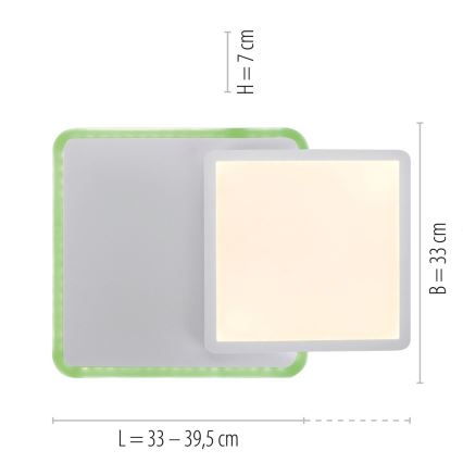 Leuchten Direkt 11663-16 - LED RGB Stmívatelné stropní svítidlo ARENDA LED/22W/230V + dálkové ovládání