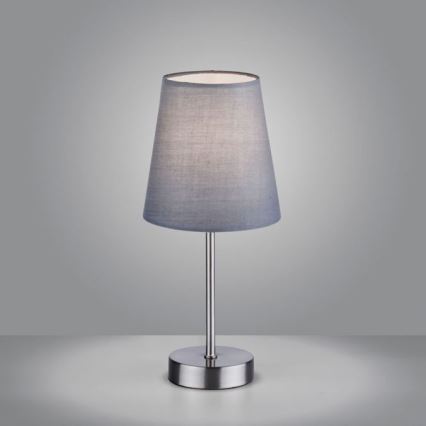 Leuchten Direkt 11680-15 - Stolní lampa HEINRICH 1xE14/40W/230V šedá