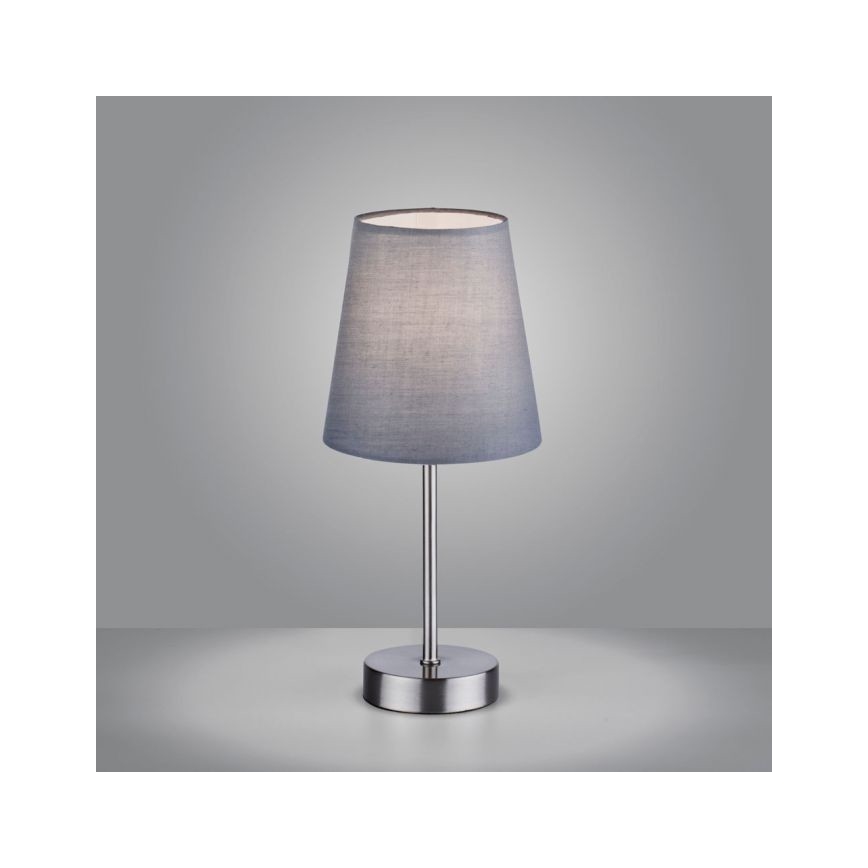 Leuchten Direkt 11680-15 - Stolní lampa HEINRICH 1xE14/40W/230V šedá