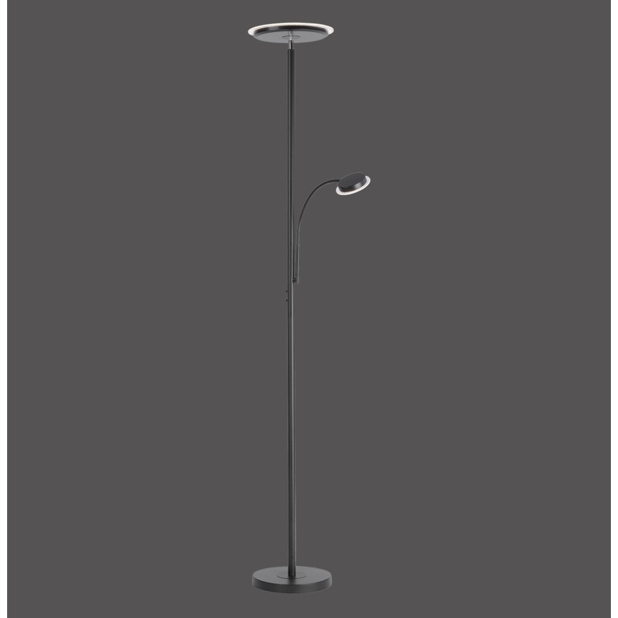 Leuchten Direkt 11709-18 - LED Stmívatelná stojací lampa HANS LED/22W/230V + LED/4W