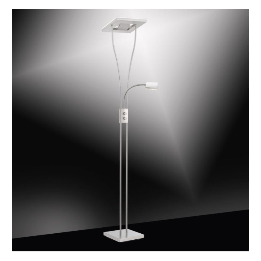 Leuchten Direkt 11780-55 - LED RGB Stmívatelná stojací lampa HELIA LED/16W/230V + 2xLED/4W + dálkové ovládání