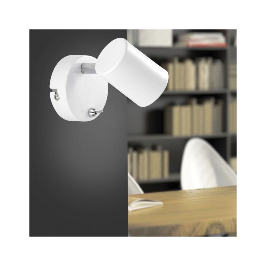 Leuchten Direkt 11941-16 - LED Nástěnné bodové svítidlo TARIK 1xGU10/5W/230V bílá