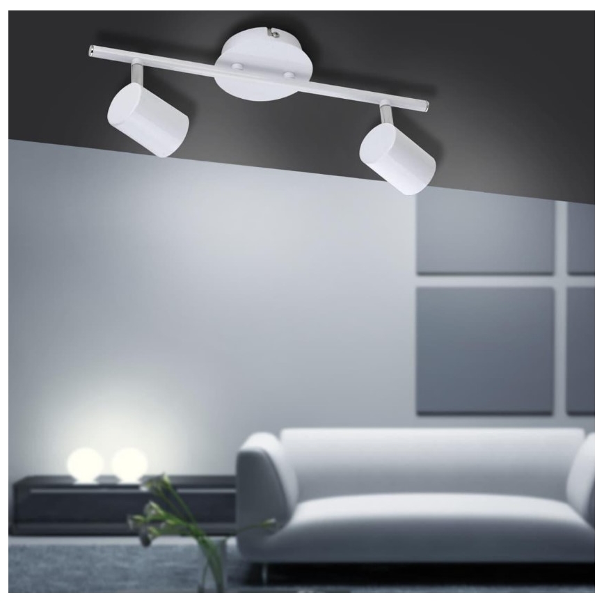 Leuchten Direkt 11942-16 - LED Bodové svítidlo TARIK 2xGU10/5W/230V bílá