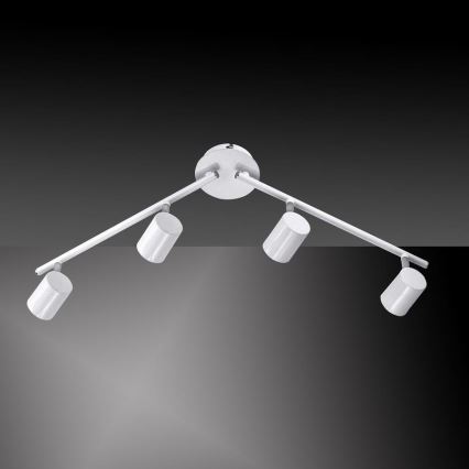 Leuchten Direkt 11944-16 - LED Bodové svítidlo TARIK 4xGU10/5W/230V bílá