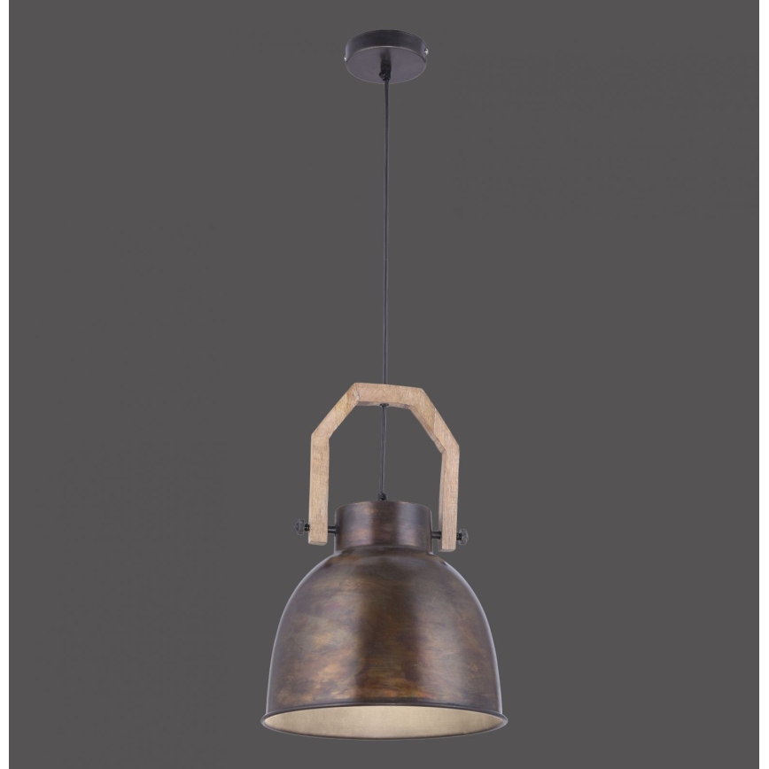 Leuchten Direkt 11986-18 - Lustr na lanku SAMIA 1xE27/40W/230V mangovník
