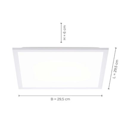 Leuchten Direkt 12200-16 - LED Stropní svítidlo FLAT LED/17W/230V