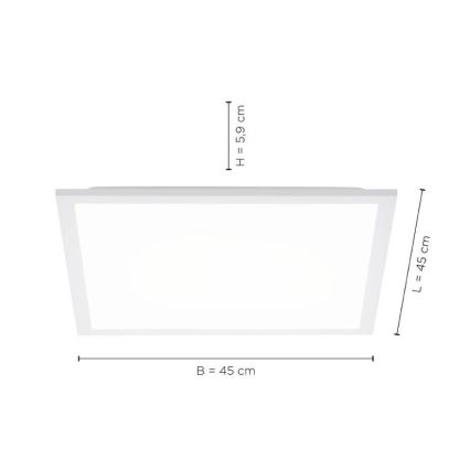 Leuchten Direkt 12201-16 - LED Stropní svítidlo FLAT LED/22W/230V