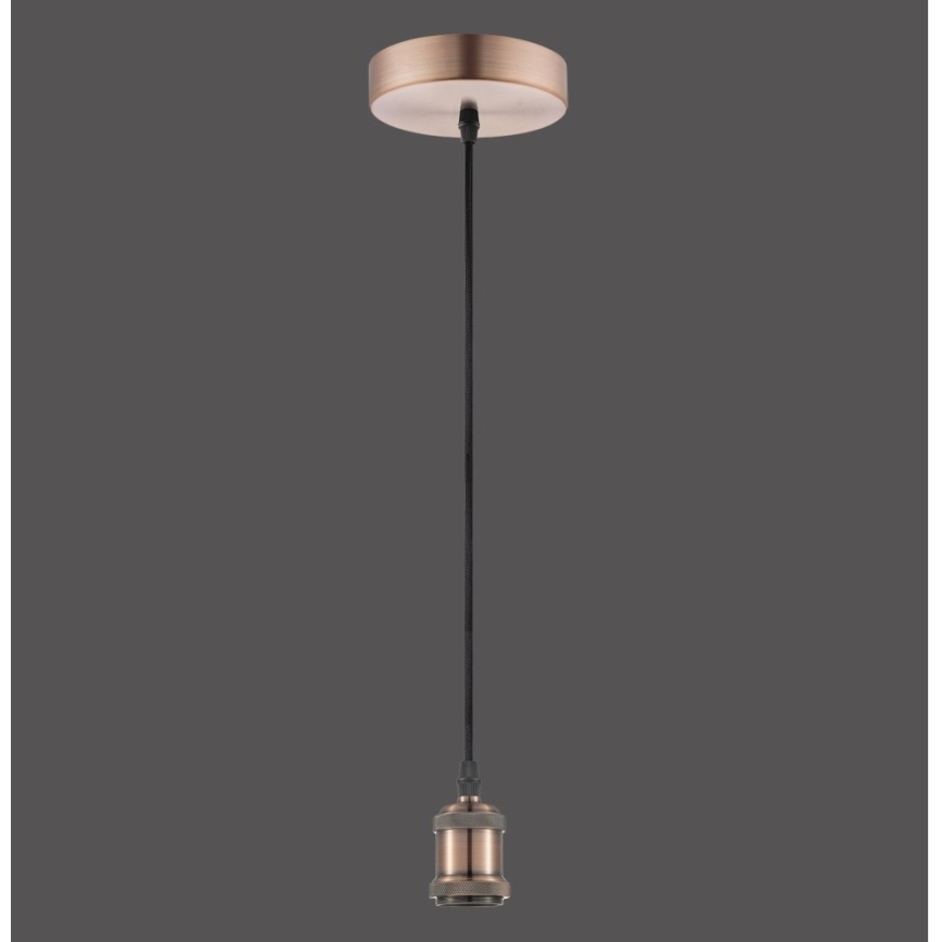 Leuchten Direkt 13570-20 - Lustr na lanku DIY 1xE27/60W/230V měděná