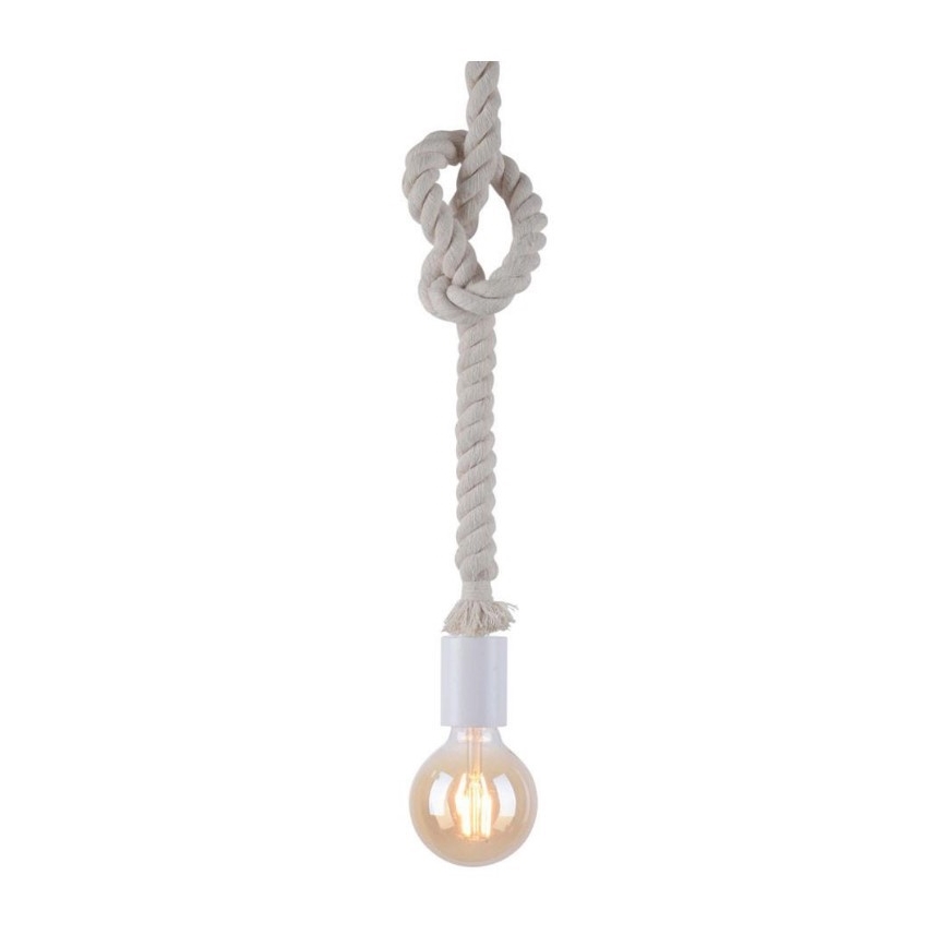 Leuchten Direkt 13572-16 - Lustr na lanku DIY 1xE27/10W/230V bílá