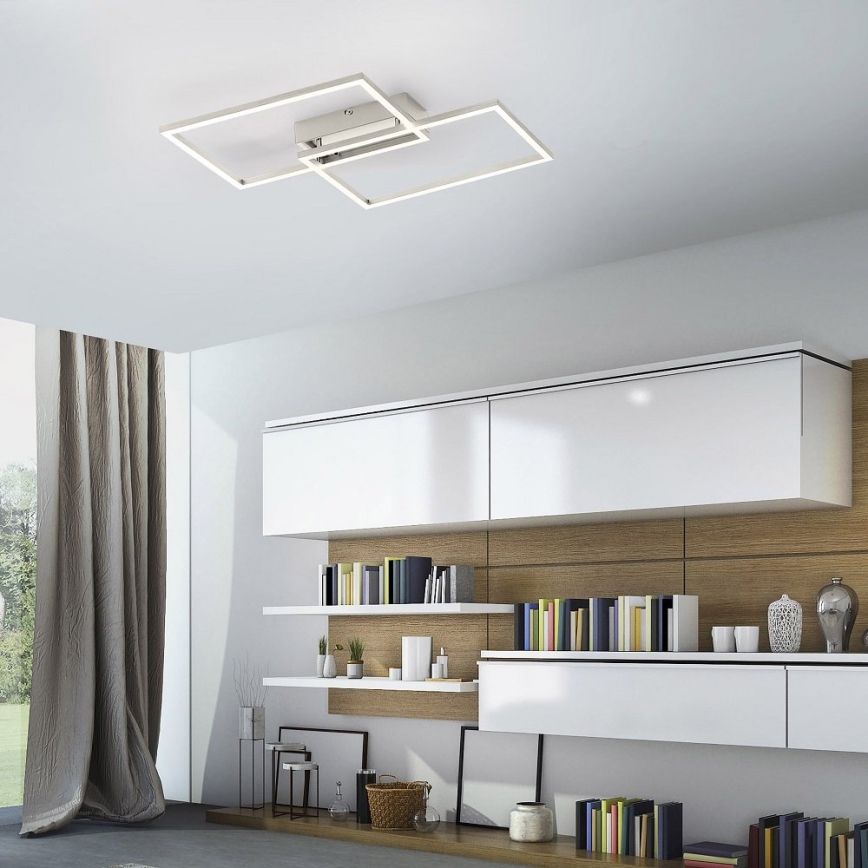 Leuchten Direkt 14018-55 - LED Stmívatelný přisazený lustr IVEN 2xLED/15W/230V + dálkové ovládání