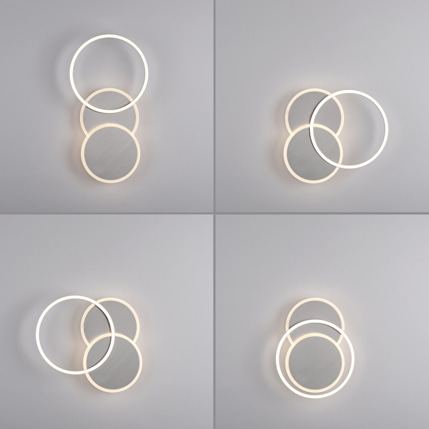 Leuchten Direkt 14116-55 - LED Stropní svítidlo SEVENT LED/25,5W/230V matný chrom