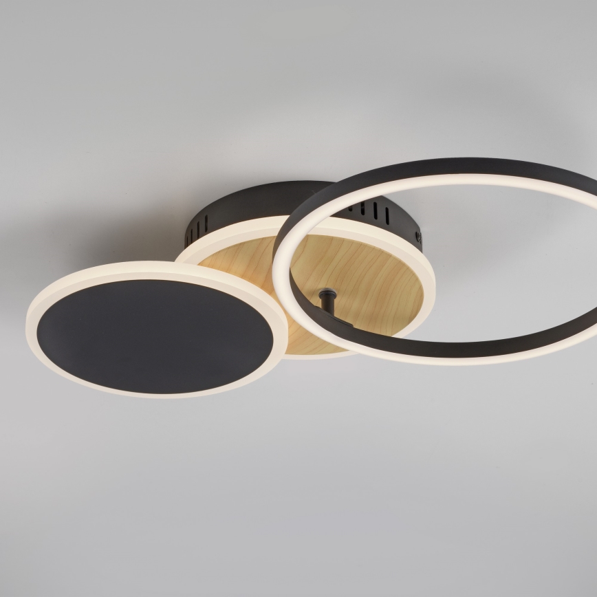 Leuchten Direkt 14116-78 - LED Stropní svítidlo SEVENT LED/25,5W/230V černá/hnědá