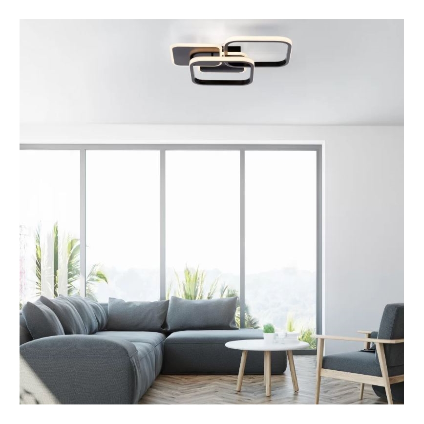 Leuchten Direkt 14117-18 - LED Stropní svítidlo SEVENT LED/36W/230V černá