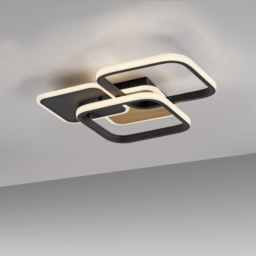 Leuchten Direkt 14117-78 - LED Stropní svítidlo SEVENT LED/36W/230V černá/hnědá