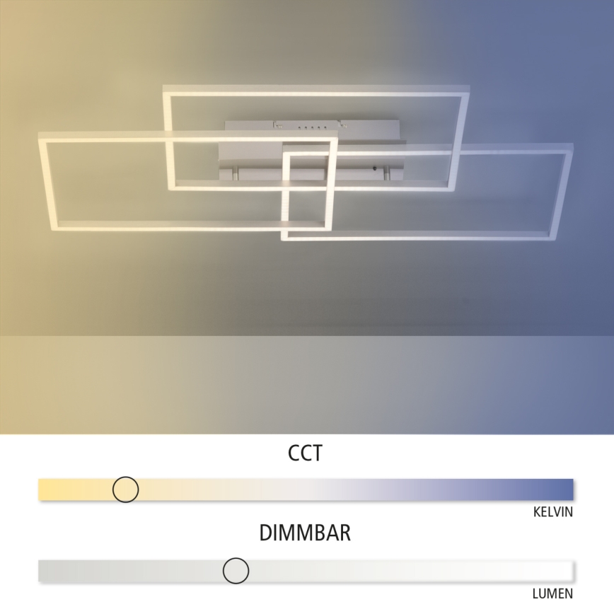 Leuchten Direkt 14150-55 - LED Stmívatelné stropní svítidlo IVEN 3xLED/13W/230V + dálkové ovládání