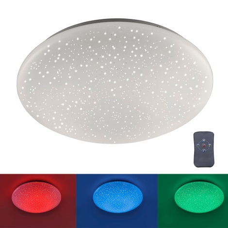 Leuchten Direkt 14242-16 - LED RGB Stmívatelné stropní svítidlo SKYLER LED/18W/230V + dálkové ovládání