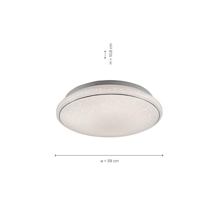 Leuchten Direkt 14366-16 - LED Stmívatelné stropní svítidlo JUPITER LED/40W/230V 3000-5000K + dálkové ovládání