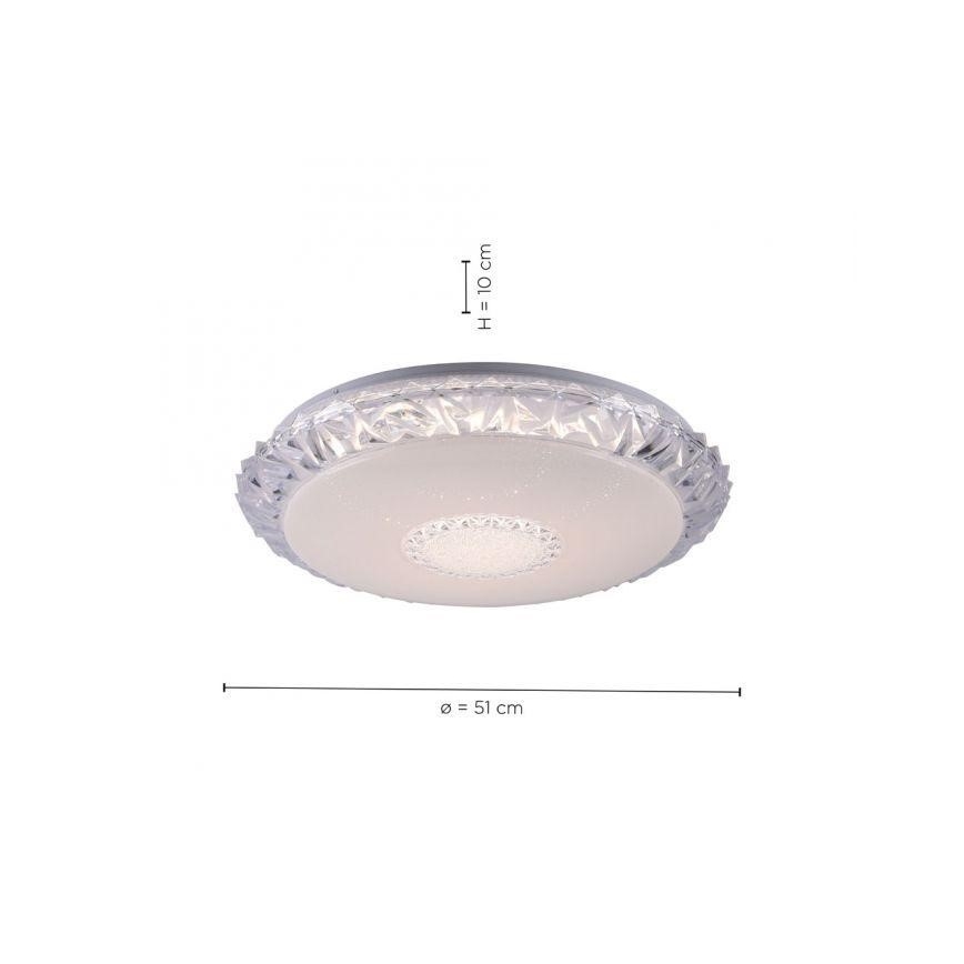 Leuchten Direkt 14377-00- LED RGBW Stmívatelné stropní svítidlo LUCCA LED/36W/230V 2700-5000K + dálkové ovládání