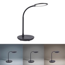 Leuchten Direkt 14416-18 - LED Stmívatelná dotyková stolní lampa s bezdrátovým nabíjením ASTRID LED/5W/230V 3000/4000/5500K + USB