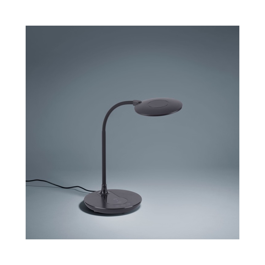 Leuchten Direkt 14416-18 - LED Stmívatelná dotyková stolní lampa s bezdrátovým nabíjením ASTRID LED/5W/230V 3000/4000/5500K + USB
