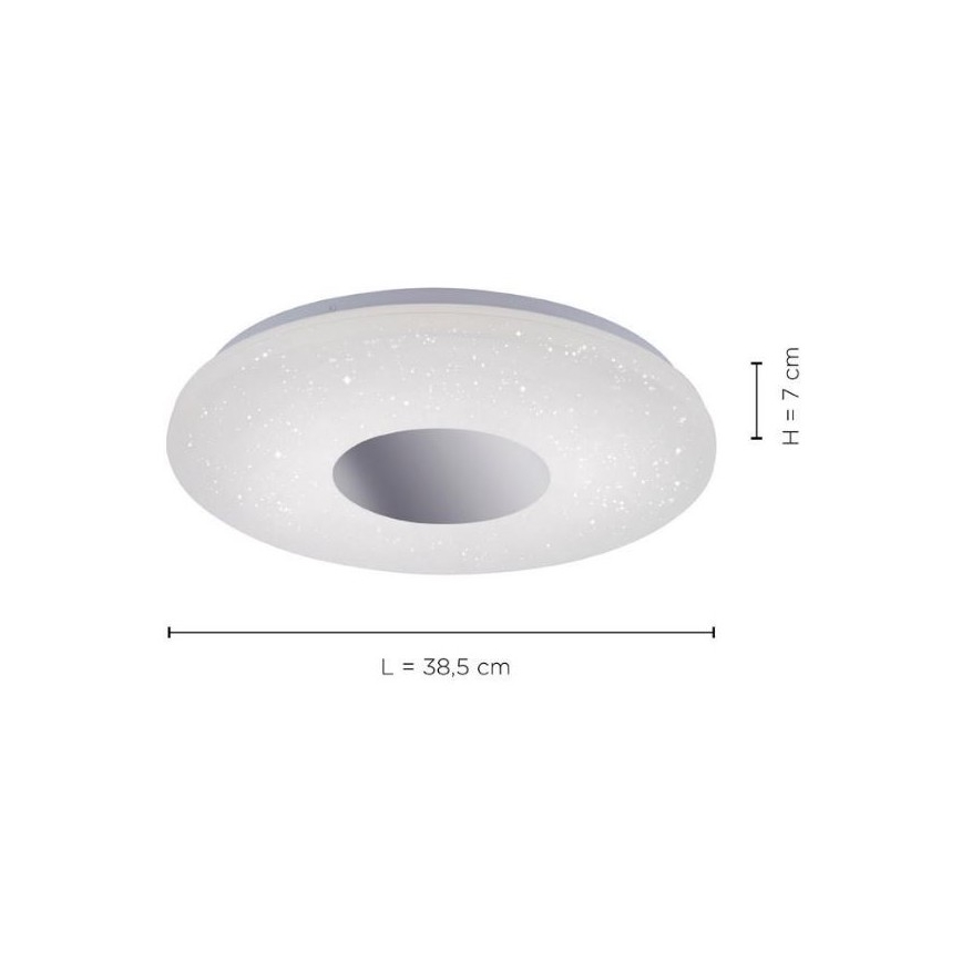 Leuchten Direkt 14422-17 - LED Koupelnové stropní svítidlo svítidlo se senzoremLAVINIA LED/18W/230V IP44