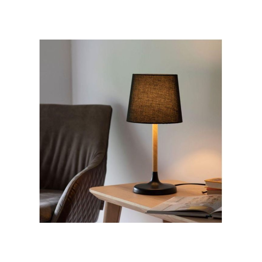 Leuchten Direkt 14423-18 - Stolní lampa NIMA 1xE14/40W/230V černá