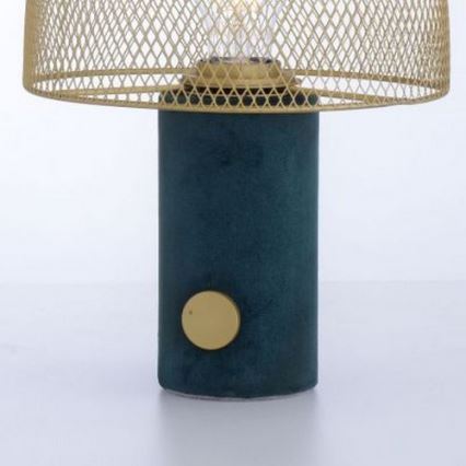 Leuchten Direkt 14433-43 - Stmívatelná stolní lampa DIPPER 1xE27/10W/230V zelená