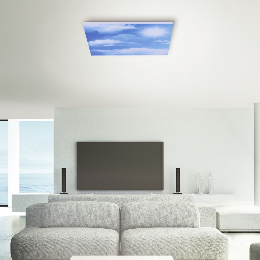 Leuchten Direkt 14600-16 - LED Stmívatelné stropní svítidlo CLOUD LED/35W/230V + dálkové ovládání