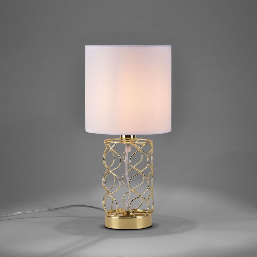 Leuchten Direkt 14615-12 - Stolní lampa DEVA 1xE14/40W/230V zlatá
