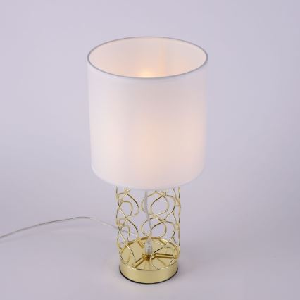 Leuchten Direkt 14615-12 - Stolní lampa DEVA 1xE14/40W/230V zlatá