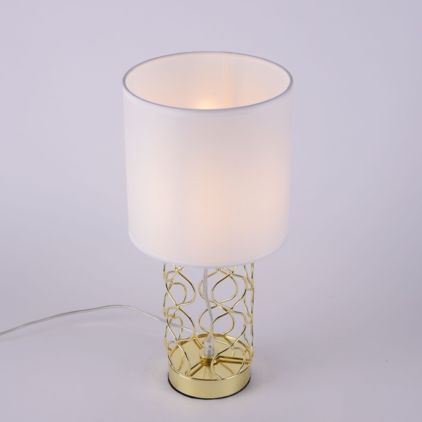 Leuchten Direkt 14615-12 - Stolní lampa DEVA 1xE14/40W/230V zlatá