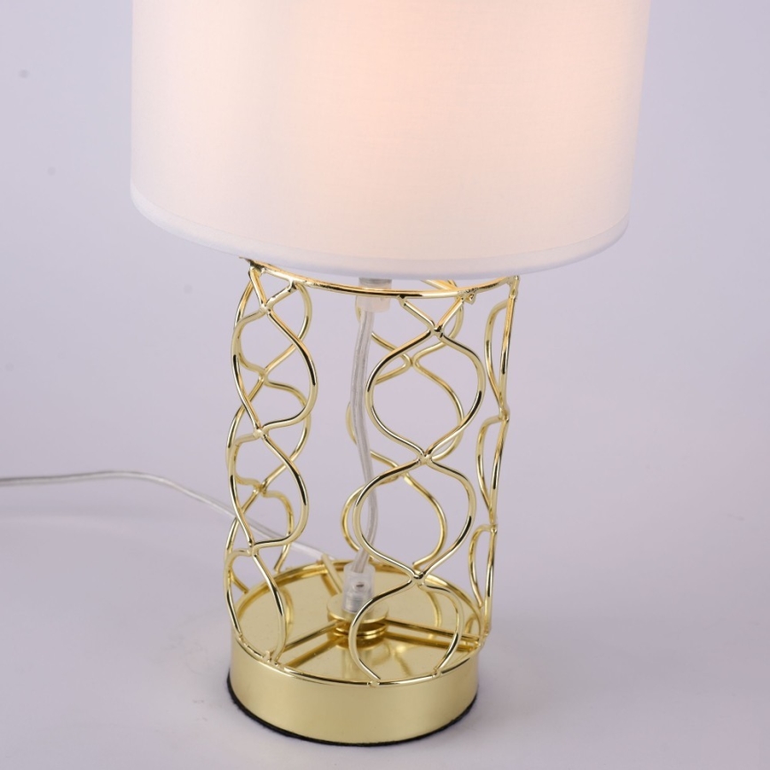 Leuchten Direkt 14615-12 - Stolní lampa DEVA 1xE14/40W/230V zlatá