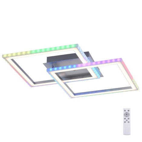 Leuchten Direkt 14634-55 - LED RGB Stmívatelné stropní svítidlo FELIX LED/26W/230V + dálkové ovládání