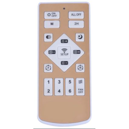 Leuchten Direkt 14648-21 - LED RGB Stmívatelné stropní svítidlo s ventilátorem DION LED/30W/230V + dálkové ovládání