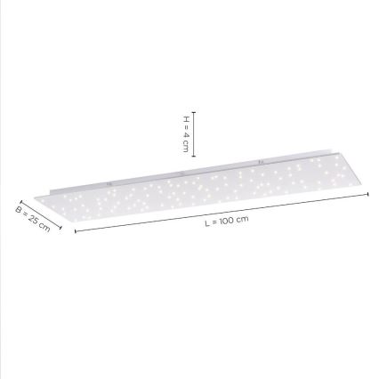 Leuchten Direkt 14672-55 - LED Stmívatelné stropní svítidlo SPARKLE LED/18W/230V 2700-5000K + dálkové ovládání