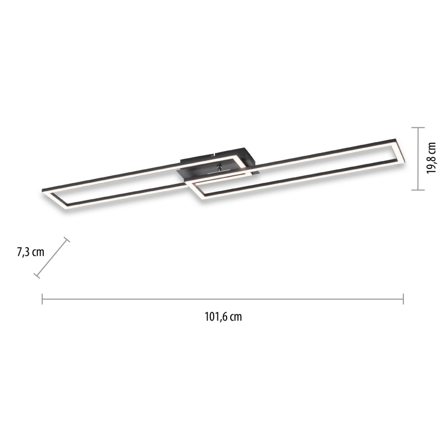 Leuchten Direkt 14691-18 - LED Stmívatelné stropní svítidlo IVEN LED/36W/230V