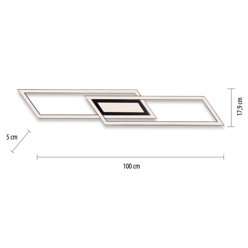 Leuchten Direkt 14694-18 - LED Stropní svítidlo ASMIN LED/48W/230V