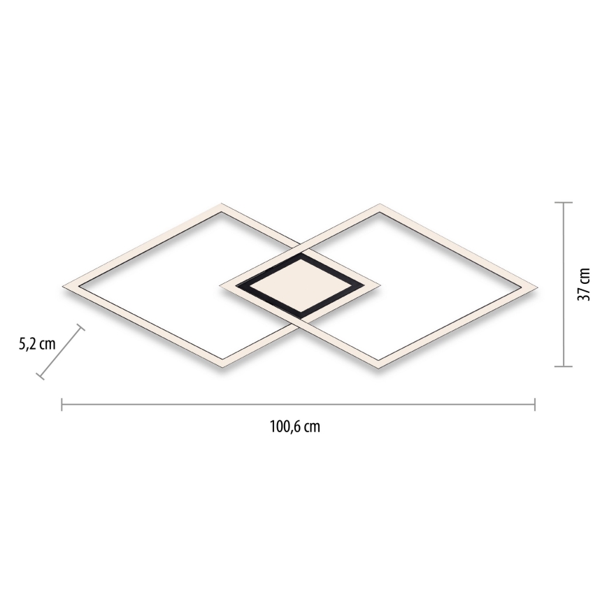 Leuchten Direkt 14695-18 - LED Stropní svítidlo ASMIN LED/48W/230V