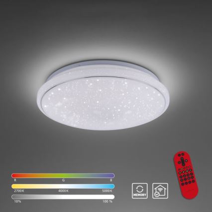 Leuchten Direkt 14743-16 - LED RGB Stmívatelné stropní svítidlo JUPI LED/28W/230V Tuya 2700-5000K + dálkové ovládání