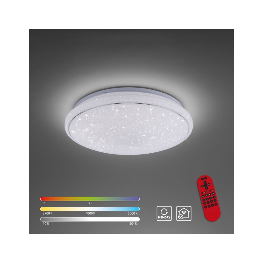 Leuchten Direkt 14743-16 - LED RGB Stmívatelné stropní svítidlo JUPI LED/28W/230V Tuya 2700-5000K + dálkové ovládání