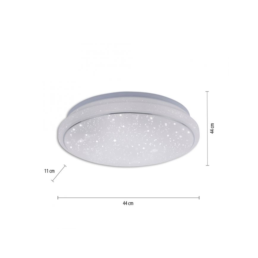 Leuchten Direkt 14743-16 - LED RGB Stmívatelné stropní svítidlo JUPI LED/28W/230V Tuya 2700-5000K + dálkové ovládání