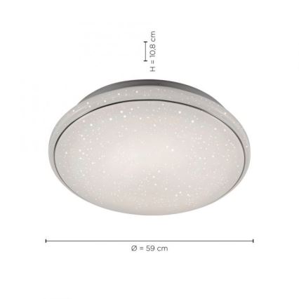 Leuchten Direkt 14744-16 - LED RGB Stmívatelné stropní svítidlo  JUPI LOLASMART LED/32W/230V + dálkové ovládání