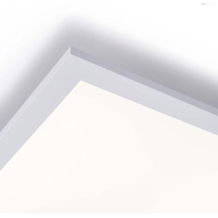 Leuchten Direkt 14757-21 - LED Stmívatelný přisazený panel FLAT LED/36W/230V 2700-5000K stříbrná + dálkové ovládání