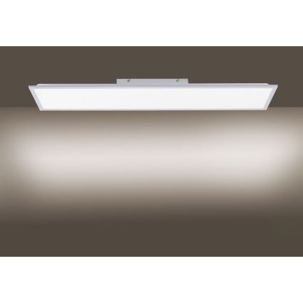 Leuchten Direkt 14757-21 - LED Stmívatelný přisazený panel FLAT LED/36W/230V 2700-5000K stříbrná + dálkové ovládání