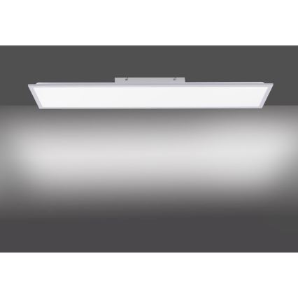 Leuchten Direkt 14757-21 - LED Stmívatelný přisazený panel FLAT LED/36W/230V 2700-5000K stříbrná + dálkové ovládání