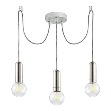 Leuchten Direkt 14776-55 - Lustr na lanku TURN ME 3xE27/60W/230V pavouk