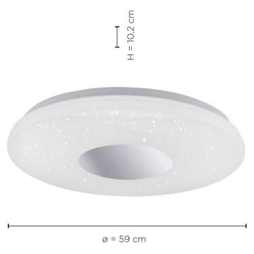 Leuchten Direkt 14822-17 - LED Koupelnové stropní svítidlo se senzorem LAVINIA LED/40W/230V IP44